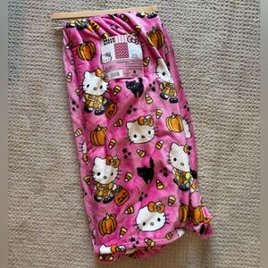 Hello Kitty Halloween Candy Corn Cloud Throw Blanket
